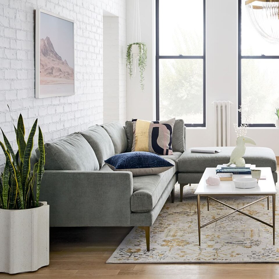 Neve Marble Coffee Table (122 cm) West Elm UK